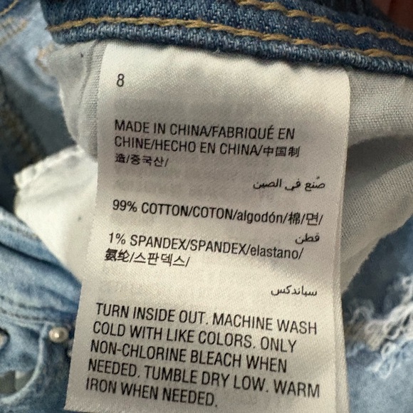 INC International Concepts Light Blue Distressed Skinny Jeans - Picture 4 of 7